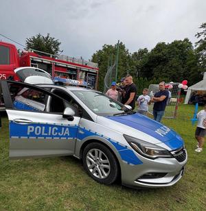 policjanci i uczestnicy pikników