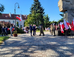 policjanci i uczestnicy obchodów