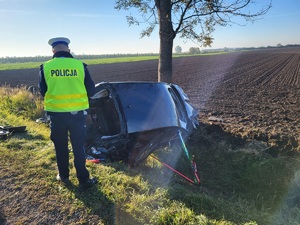 policjanci na miejscu zdarzenia