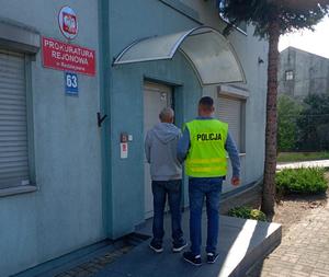podejrzany i zabezpieczona broń