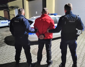 policjanci i zatrzymany