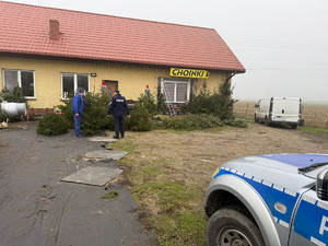 policjanci na patrolu