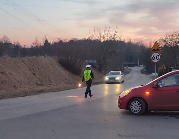 policjanci na drodze