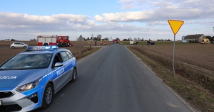 miejsce zdarzenia i uszkodzone pojazdy