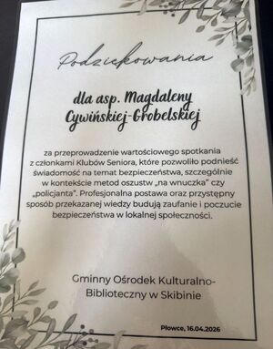 policjantka u seniorów