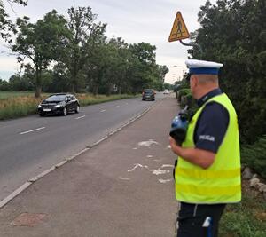policjant na drodze