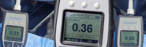 policjanci podczas działań i kontrolowane osoby
