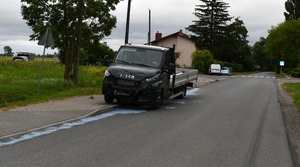 miejsce zdarzenia i uszkodzone pojazdy
