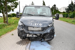 miejsce zdarzenia i uszkodzone pojazdy