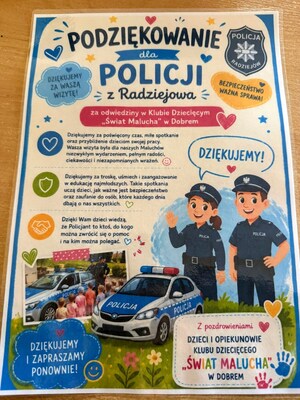 policjanci na spotkaniu z dziećmi