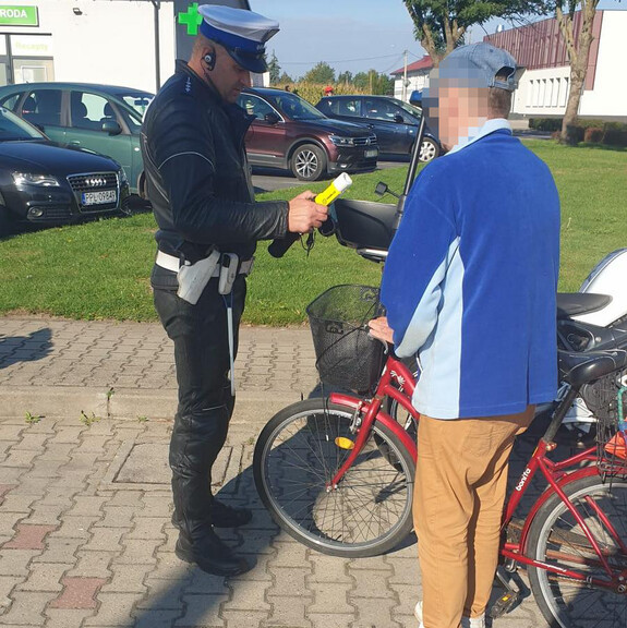 policjanci kontrolują na drodze