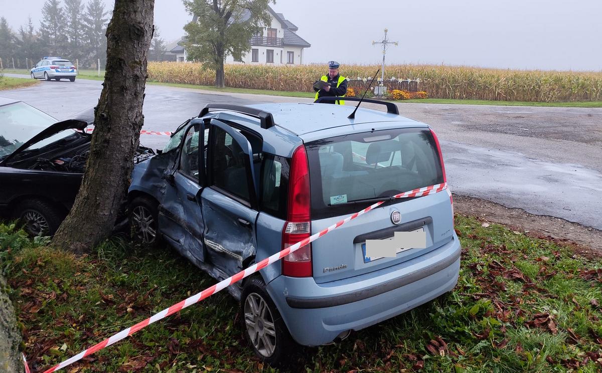 Kolizja dwóch aut w Szostce